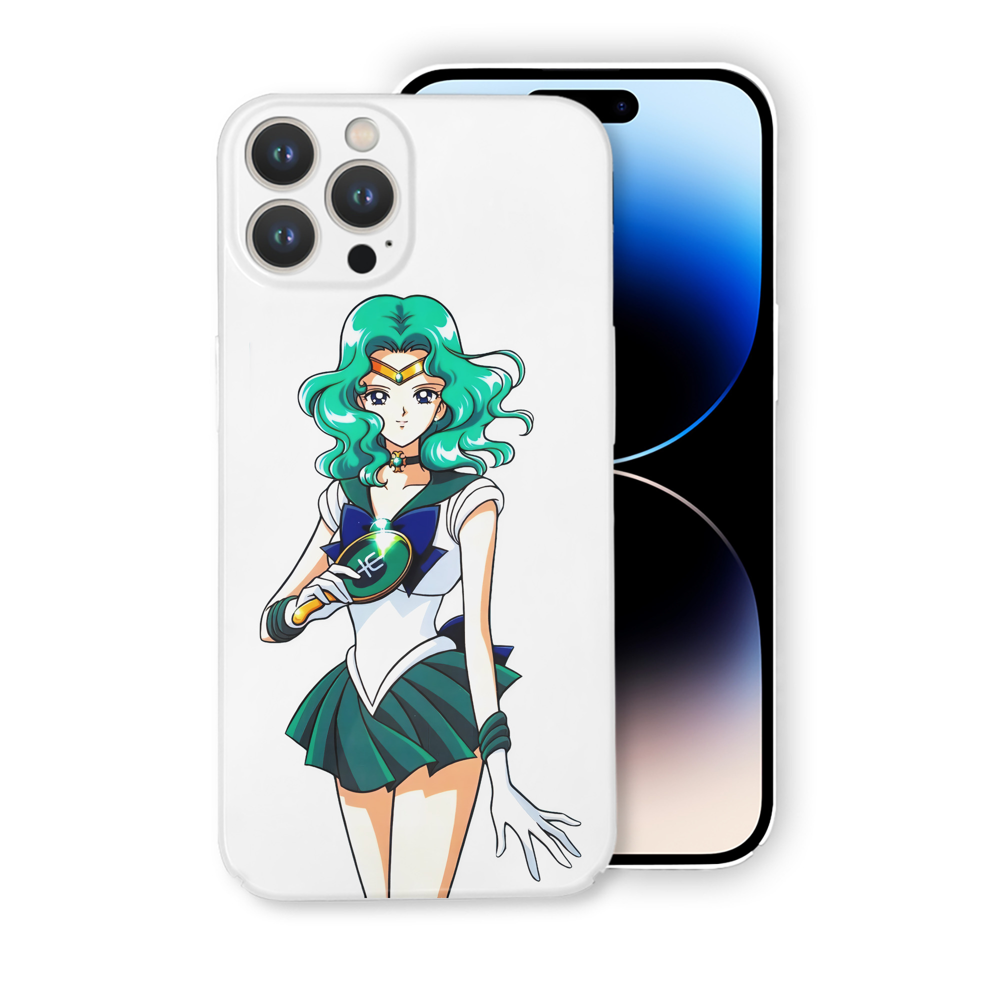 （画像用） 美少女戦士セーラームーン 海王 みちる（かいおう みちる） Sailor Moon Kaiou Michiru 【iPhone 14シリーズ対応】ハードケース
